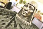 Dorsey unveils African sculpture