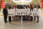 Pre-med students receive white coats